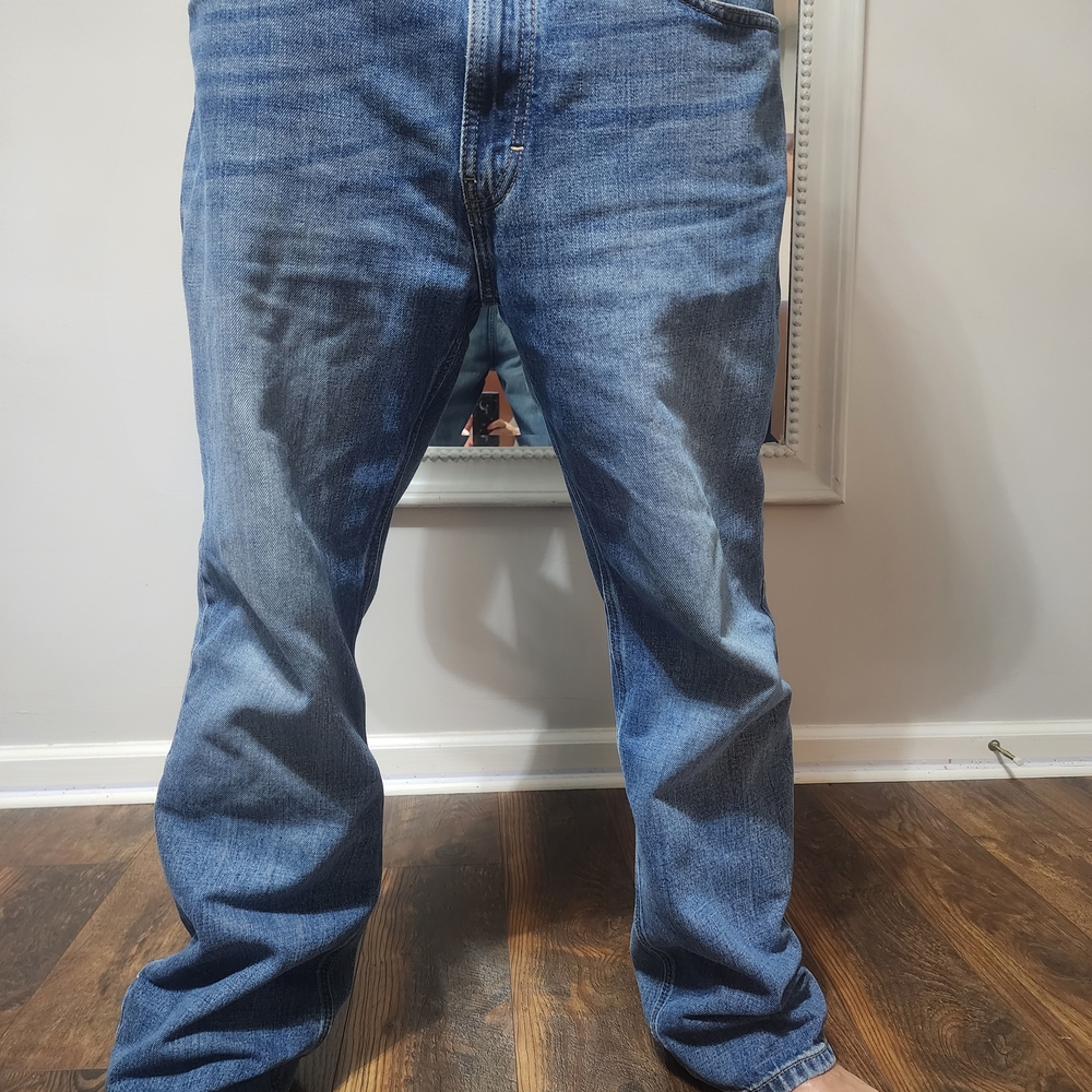 Ariat Men's Relaxed Fit Blue Jeans - Picture 3 of 4